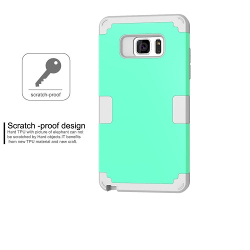 For Galaxy Note 7 / N930 Separable contrast color PC + Silicone Combination Case