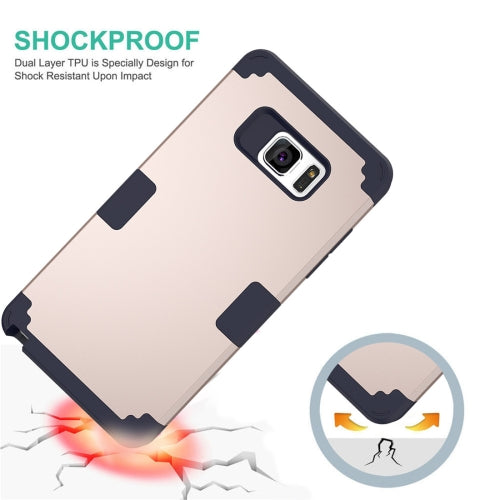 For Galaxy Note 7 / N930 Separable contrast color PC + Silicone Combination Case