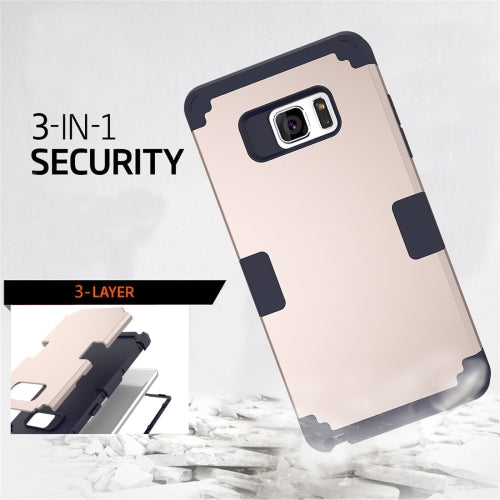 For Galaxy Note 7 / N930 Separable contrast color PC + Silicone Combination Case