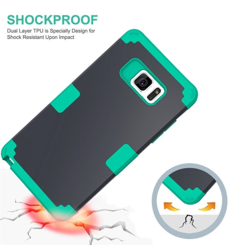For Galaxy Note 7 / N930 Separable contrast color PC + Silicone Combination Case