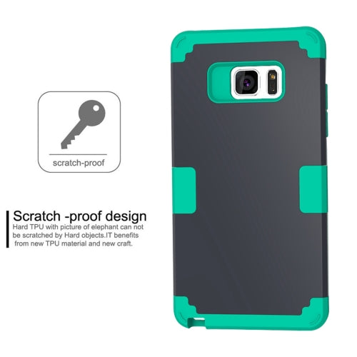 For Galaxy Note 7 / N930 Separable contrast color PC + Silicone Combination Case