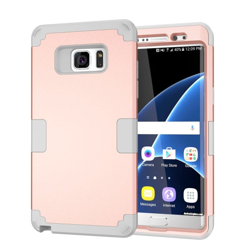 For Galaxy Note 7 / N930 Separable contrast color PC + Silicone Combination Case