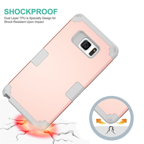 For Galaxy Note 7 / N930 Separable contrast color PC + Silicone Combination Case