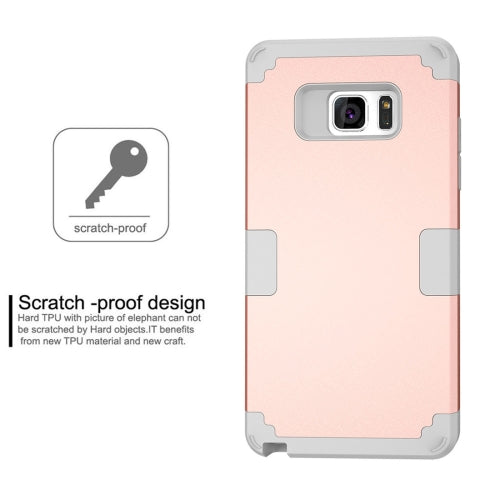 For Galaxy Note 7 / N930 Separable contrast color PC + Silicone Combination Case
