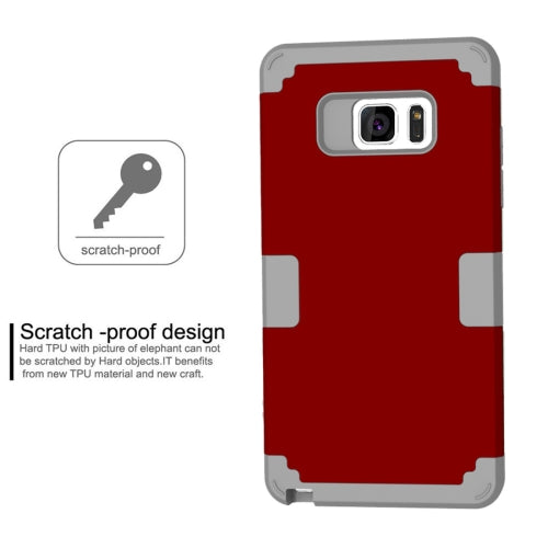 For Galaxy Note 7 / N930 Separable contrast color PC + Silicone Combination Case