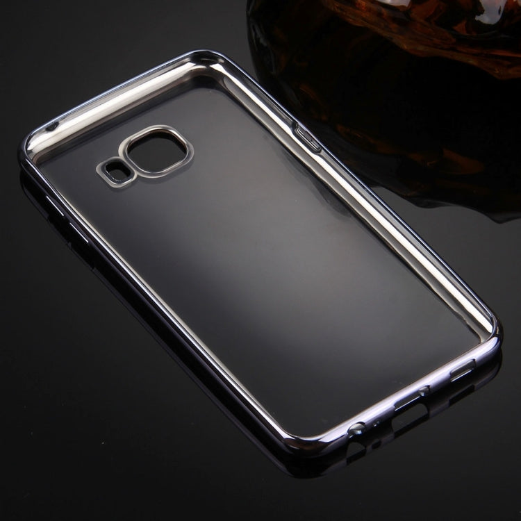 For Galaxy C5 / C500 Electroplating Transparent Soft TPU Protective Cover Case