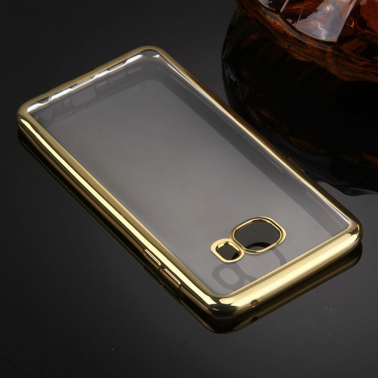 For Galaxy C5 / C500 Electroplating Transparent Soft TPU Protective Cover Case