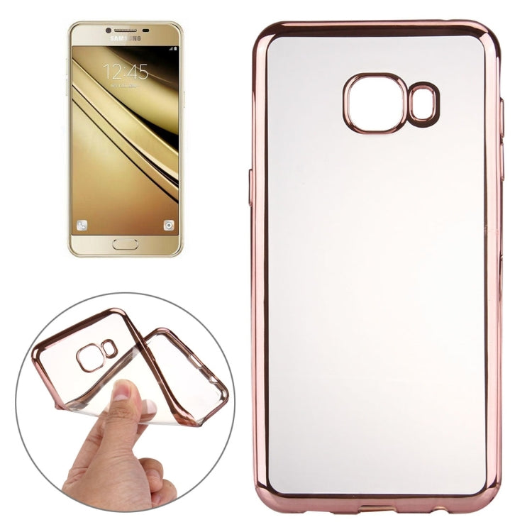 For Galaxy A5 (2016) / A510 Electroplating Transparent Soft TPU Protective Cover Case