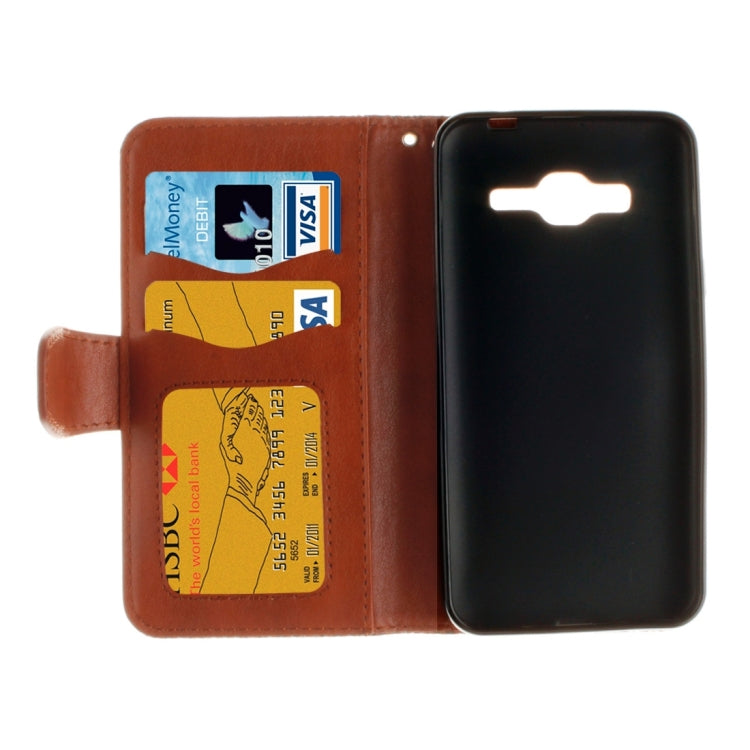 For Galaxy J3 (2016) / J310 Embossed Floral Pattern Horizontal Flip Leather Case with Card Slots & Holder & Lanyard
