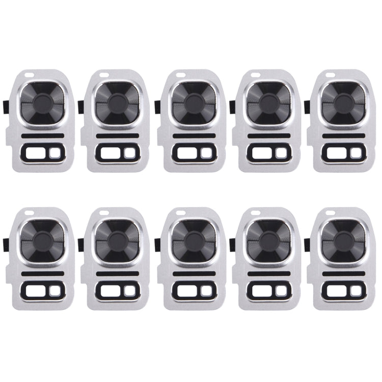 For Galaxy S7 / G930 10pcs Rear Camera Lens Cover + Flashlight Bracker
