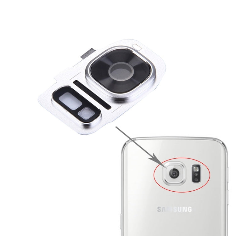 For Galaxy S7 / G930 10pcs Rear Camera Lens Cover + Flashlight Bracker