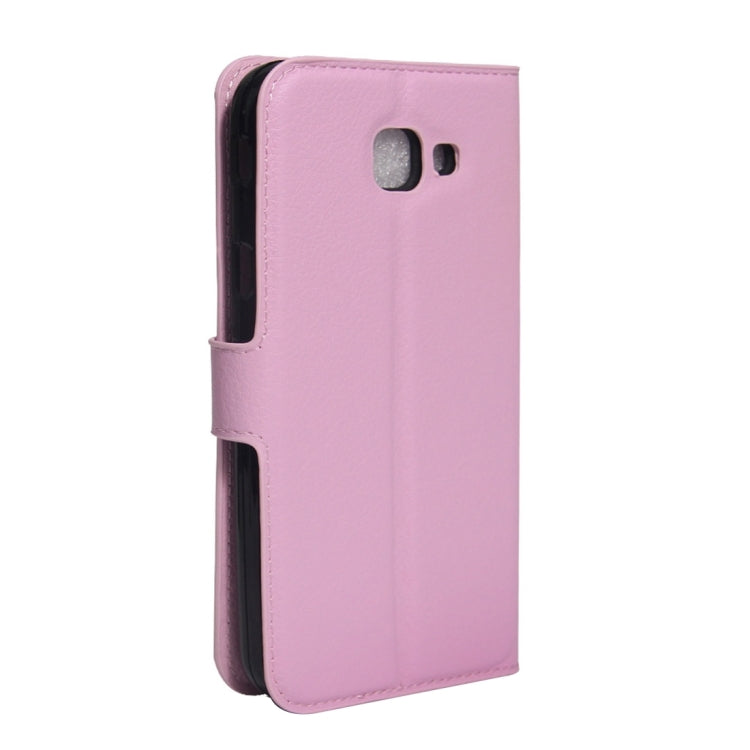 For Galaxy A8(2016) / A810 Litchi Texture Horizontal Flip PU Leather Case with Holder & Card Slots & Wallet