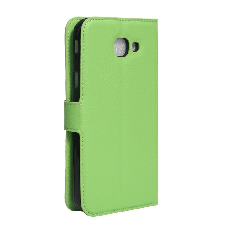For Galaxy A8(2016) / A810 Litchi Texture Horizontal Flip PU Leather Case with Holder & Card Slots & Wallet