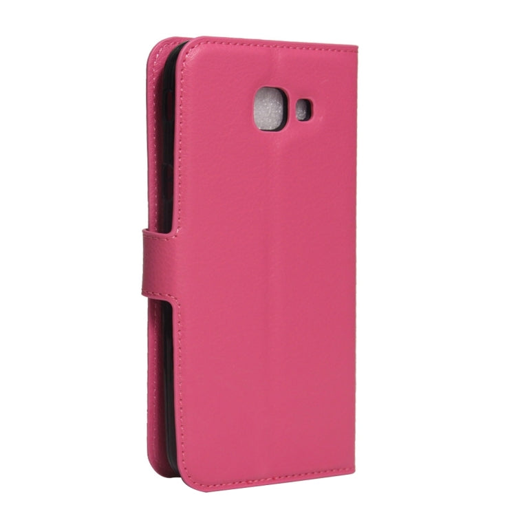 For Galaxy A8(2016) / A810 Litchi Texture Horizontal Flip PU Leather Case with Holder & Card Slots & Wallet