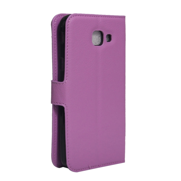 For Galaxy A8(2016) / A810 Litchi Texture Horizontal Flip PU Leather Case with Holder & Card Slots & Wallet