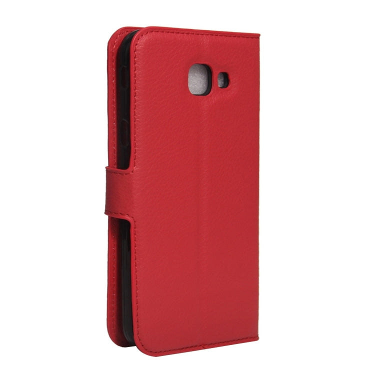 For Galaxy A8(2016) / A810 Litchi Texture Horizontal Flip PU Leather Case with Holder & Card Slots & Wallet