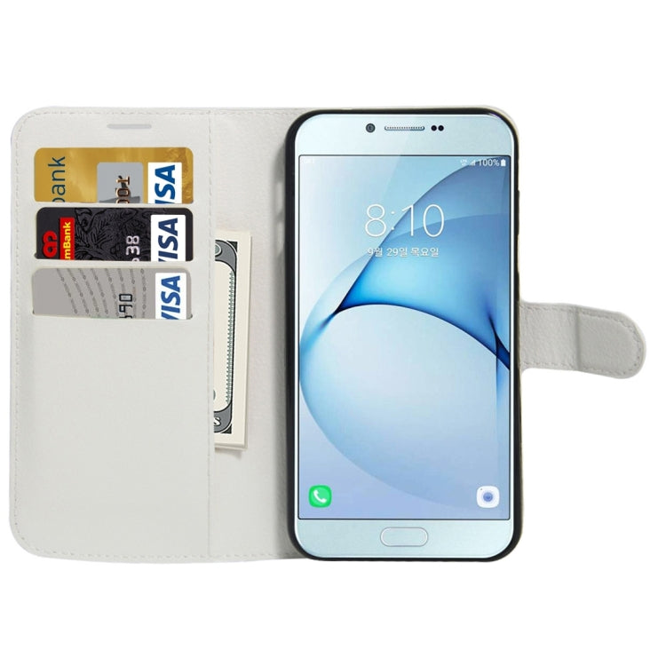 For Galaxy A8(2016) / A810 Litchi Texture Horizontal Flip PU Leather Case with Holder & Card Slots & Wallet