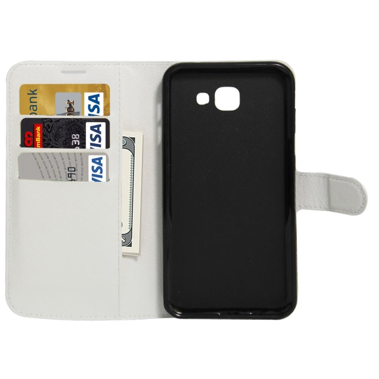 For Galaxy A8(2016) / A810 Litchi Texture Horizontal Flip PU Leather Case with Holder & Card Slots & Wallet