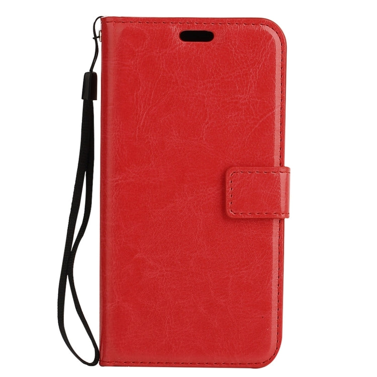 For Galaxy J7 Prime Crazy Horse Texture Horizontal Flip PU Leather Case with Holder & Card Slots & Wallet & Photo Frame & Lanyard