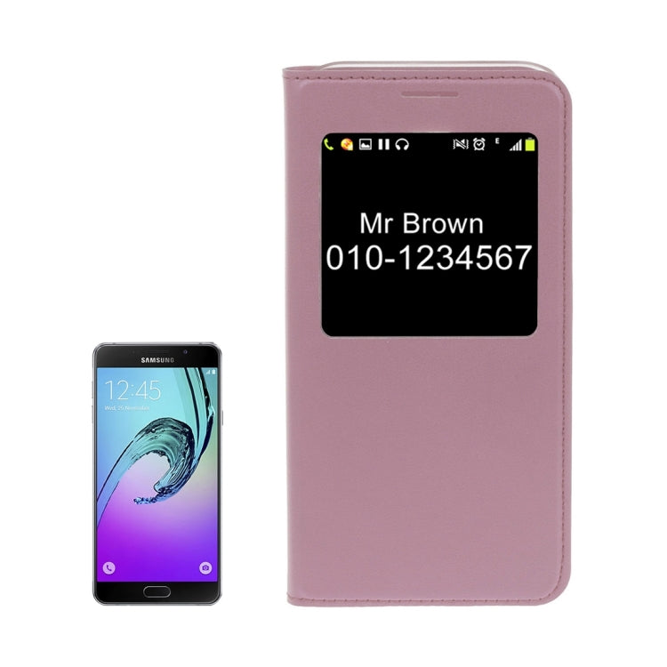 For Galaxy A3 (2017) / A320 Litchi Texture Horizontal Flip PU Leather Case with Call Display ID