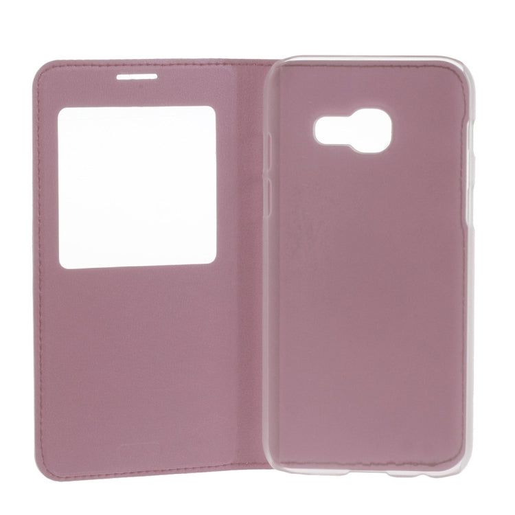 For Galaxy A3 (2017) / A320 Litchi Texture Horizontal Flip PU Leather Case with Call Display ID