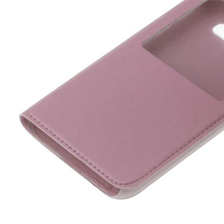 For Galaxy A3 (2017) / A320 Litchi Texture Horizontal Flip PU Leather Case with Call Display ID