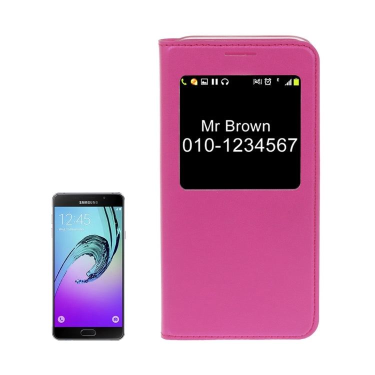 For Galaxy A3 (2017) / A320 Litchi Texture Horizontal Flip PU Leather Case with Call Display ID