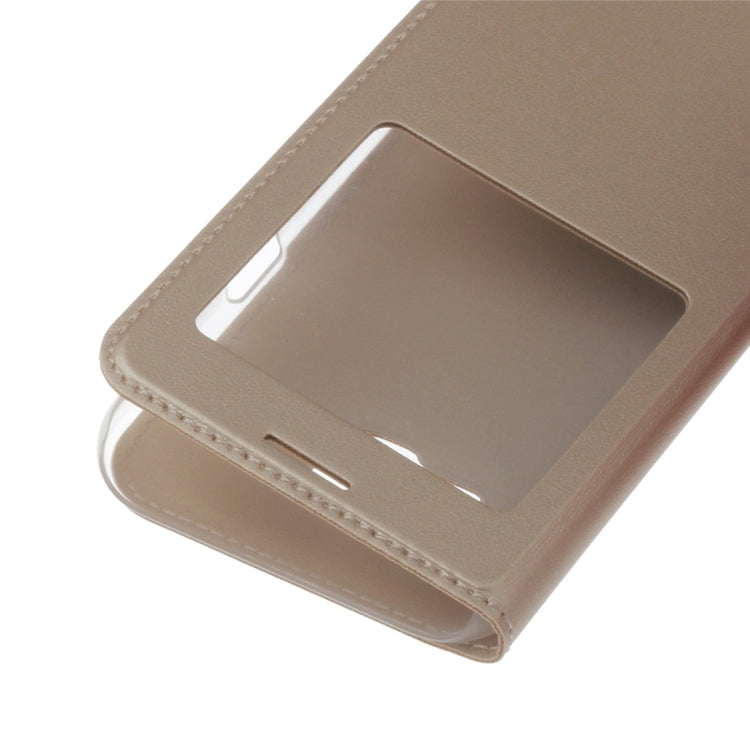 For Galaxy A5 (2017) / A520 Litchi Texture Horizontal Flip PU Leather Case with Call Display ID