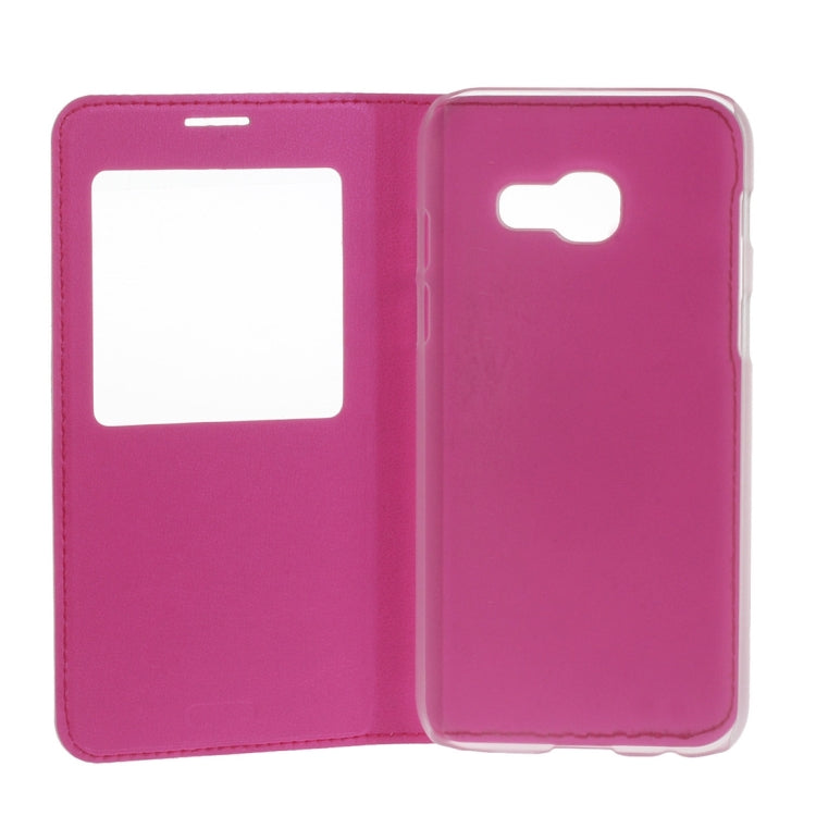 For Galaxy A5 (2017) / A520 Litchi Texture Horizontal Flip PU Leather Case with Call Display ID