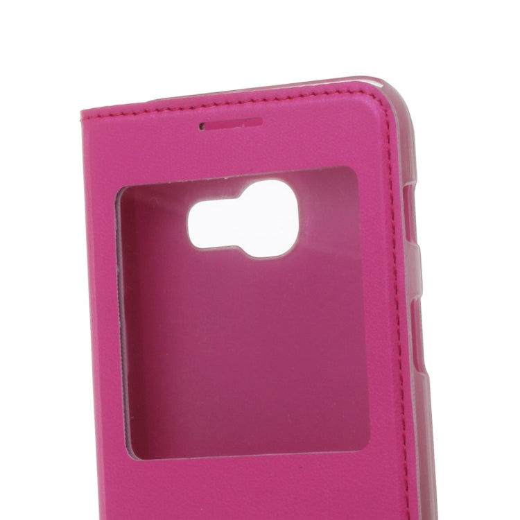 For Galaxy A5 (2017) / A520 Litchi Texture Horizontal Flip PU Leather Case with Call Display ID
