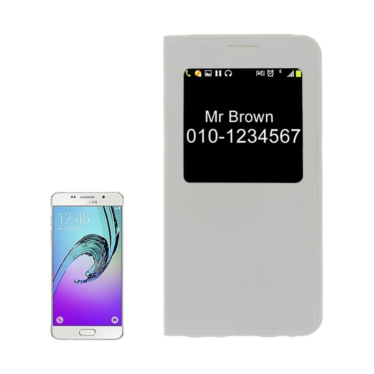 For Galaxy A5 (2017) / A520 Litchi Texture Horizontal Flip PU Leather Case with Call Display ID