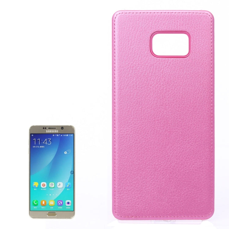 For Galaxy Note 5 / N920 Litchi Texture Paste Skin PU Leather + PC Case