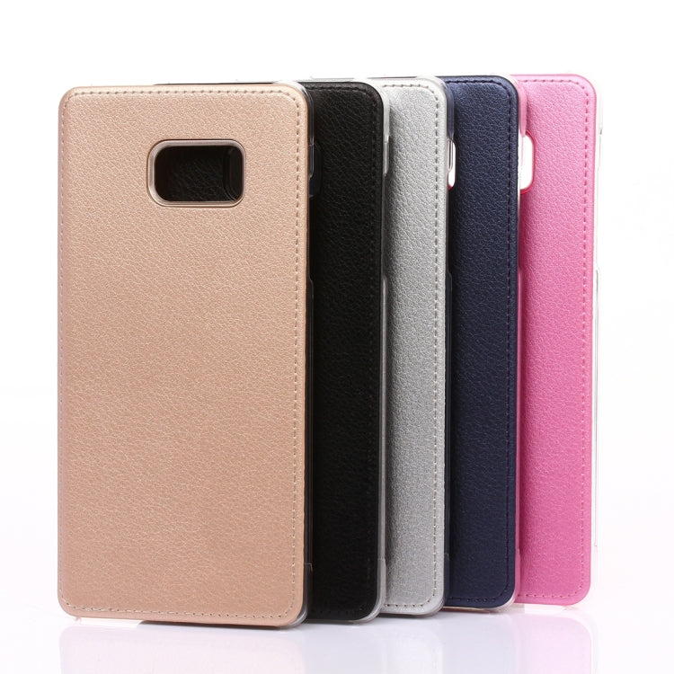 For Galaxy Note 5 / N920 Litchi Texture Paste Skin PU Leather + PC Case