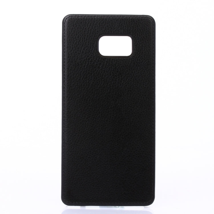 For Galaxy S6 Edge+ / G928 Litchi Texture Paste Skin PU Leather + PC Case