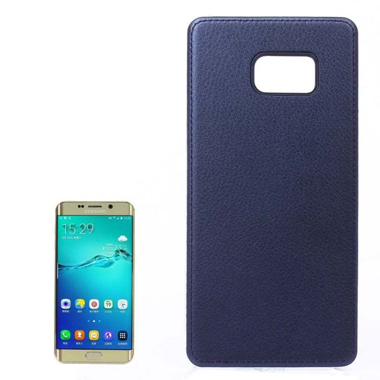For Galaxy S6 Edge+ / G928 Litchi Texture Paste Skin PU Leather + PC Case