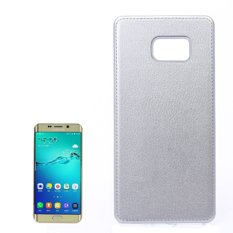 For Galaxy S6 Edge+ / G928 Litchi Texture Paste Skin PU Leather + PC Case