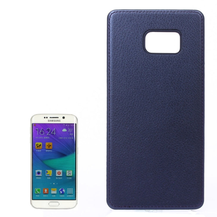 For Galaxy S6 Edge / G920 Litchi Texture Paste Skin PU Leather + PC Case