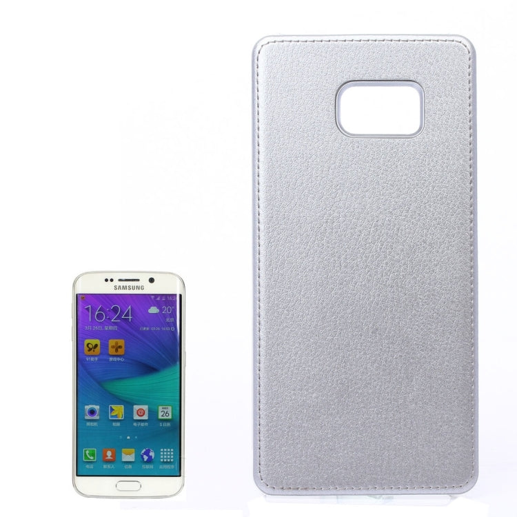 For Galaxy S6 Edge / G920 Litchi Texture Paste Skin PU Leather + PC Case