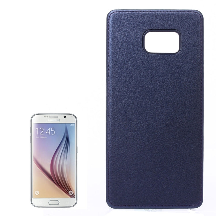 For Galaxy S6 / G925 Litchi Texture Paste Skin PU Leather + PC Case