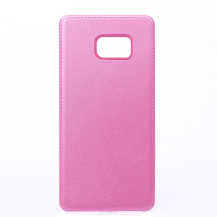 For Galaxy S6 / G925 Litchi Texture Paste Skin PU Leather + PC Case