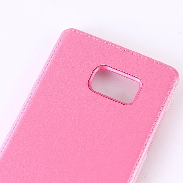 For Galaxy S6 / G925 Litchi Texture Paste Skin PU Leather + PC Case
