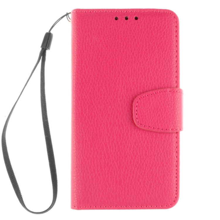 For Galaxy J1 (2016) / J120 Litchi Texture Horizontal Flip PU Leather Case with Holder & Card Slots & Wallet & Photo Frame & Lanyard