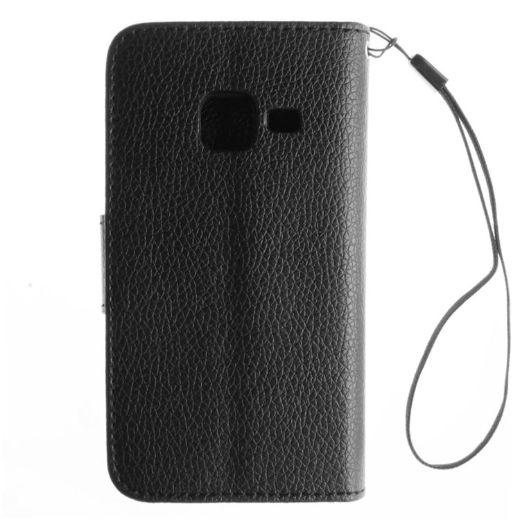 For Galaxy J1 Nxt / mini Litchi Texture Horizontal Flip PU Leather Case with Holder & Card Slots & Wallet & Photo Frame & Lanyard
