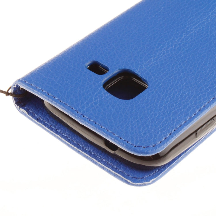 For Galaxy J1 Nxt / mini Litchi Texture Horizontal Flip PU Leather Case with Holder & Card Slots & Wallet & Photo Frame & Lanyard