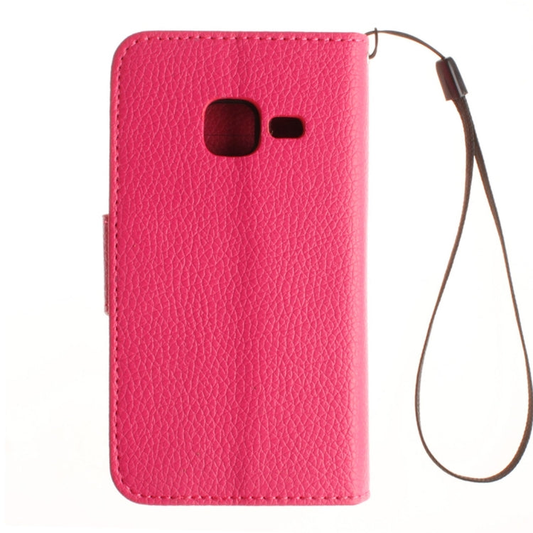 For Galaxy J1 Nxt / mini Litchi Texture Horizontal Flip PU Leather Case with Holder & Card Slots & Wallet & Photo Frame & Lanyard