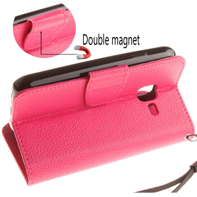 For Galaxy J1 Nxt / mini Litchi Texture Horizontal Flip PU Leather Case with Holder & Card Slots & Wallet & Photo Frame & Lanyard