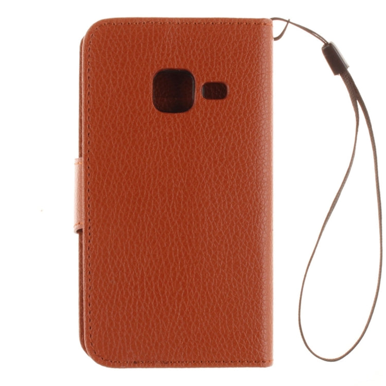For Galaxy J1 Nxt / mini Litchi Texture Horizontal Flip PU Leather Case with Holder & Card Slots & Wallet & Photo Frame & Lanyard
