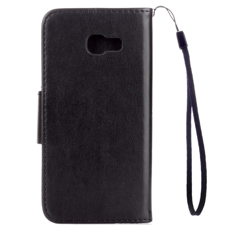 For Galaxy A5 (2017) / A520 Butterflies Love Flowers Embossing Horizontal Flip Leather Case with Holder & Card Slots & Wallet & Lanyard