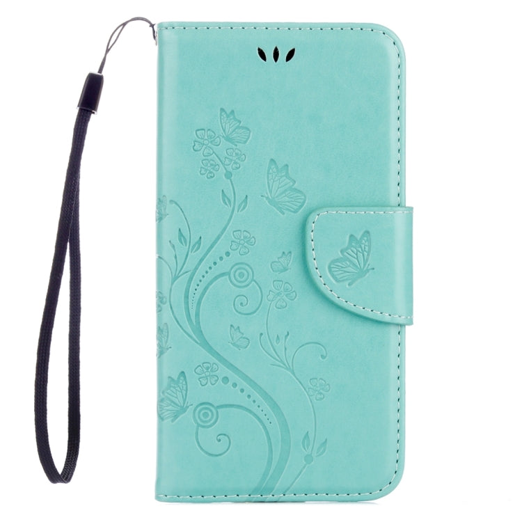 For Galaxy A5 (2017) / A520 Butterflies Love Flowers Embossing Horizontal Flip Leather Case with Holder & Card Slots & Wallet & Lanyard