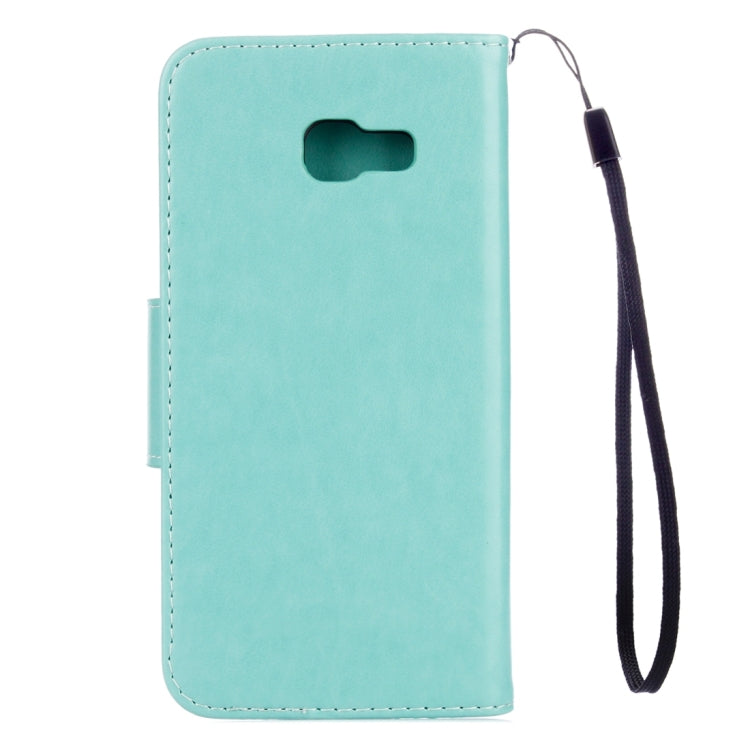For Galaxy A5 (2017) / A520 Butterflies Love Flowers Embossing Horizontal Flip Leather Case with Holder & Card Slots & Wallet & Lanyard